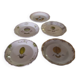 Lot 5 assiettes