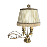 Louis XV style bronze candlestick hot water bottle lamp