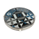 Turntable glass and stainless steel pattern cement tiles