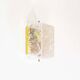 Medium sized brass and muranoglass flush mount light by Hillebrand