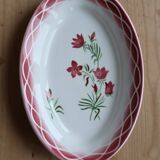 Raviers vintage earthenware Sarreguemines Digoin model Aude – Floral decoration