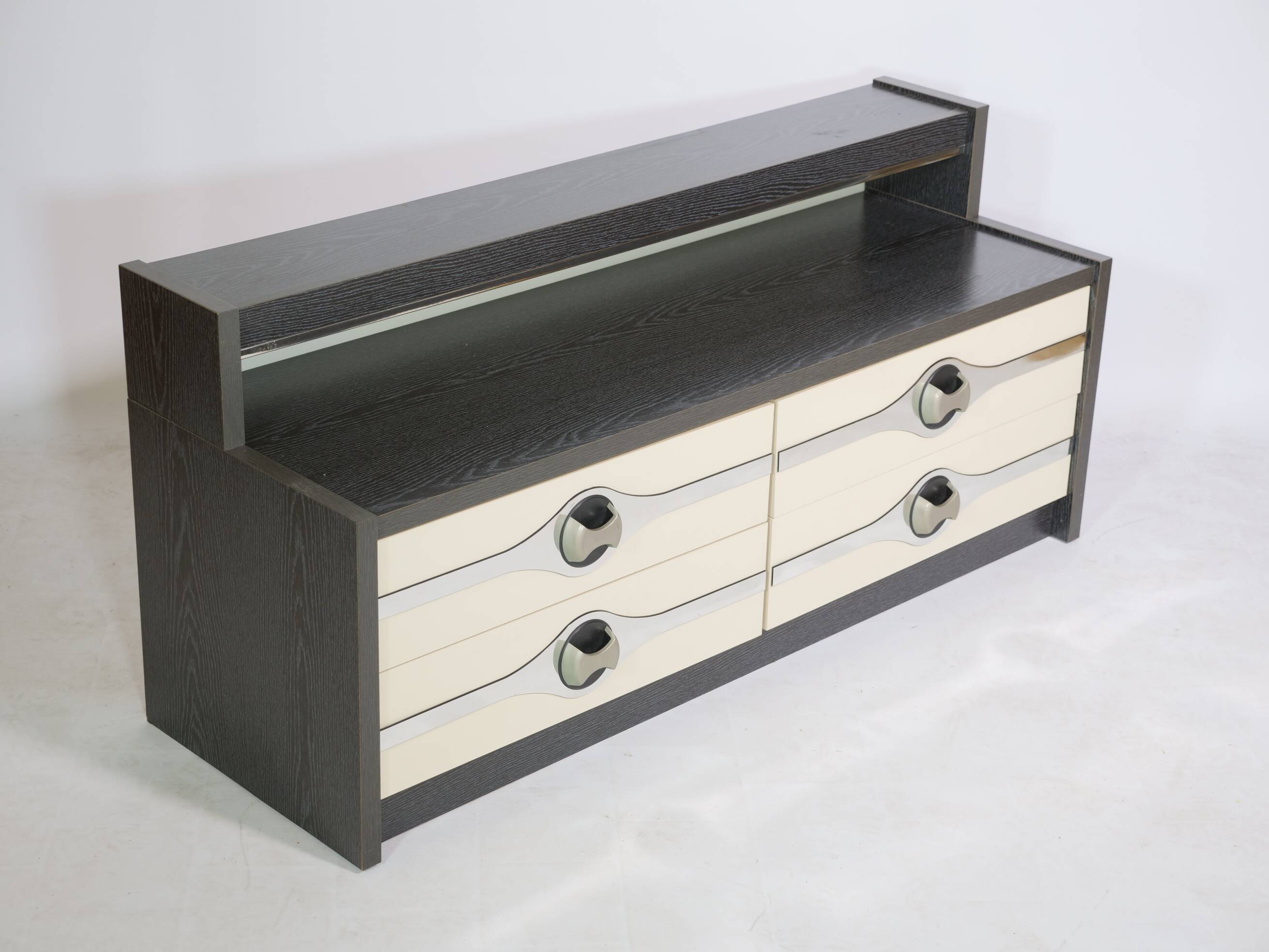 Modernist space age drawer sideboard chest of drawers cabinet 70s