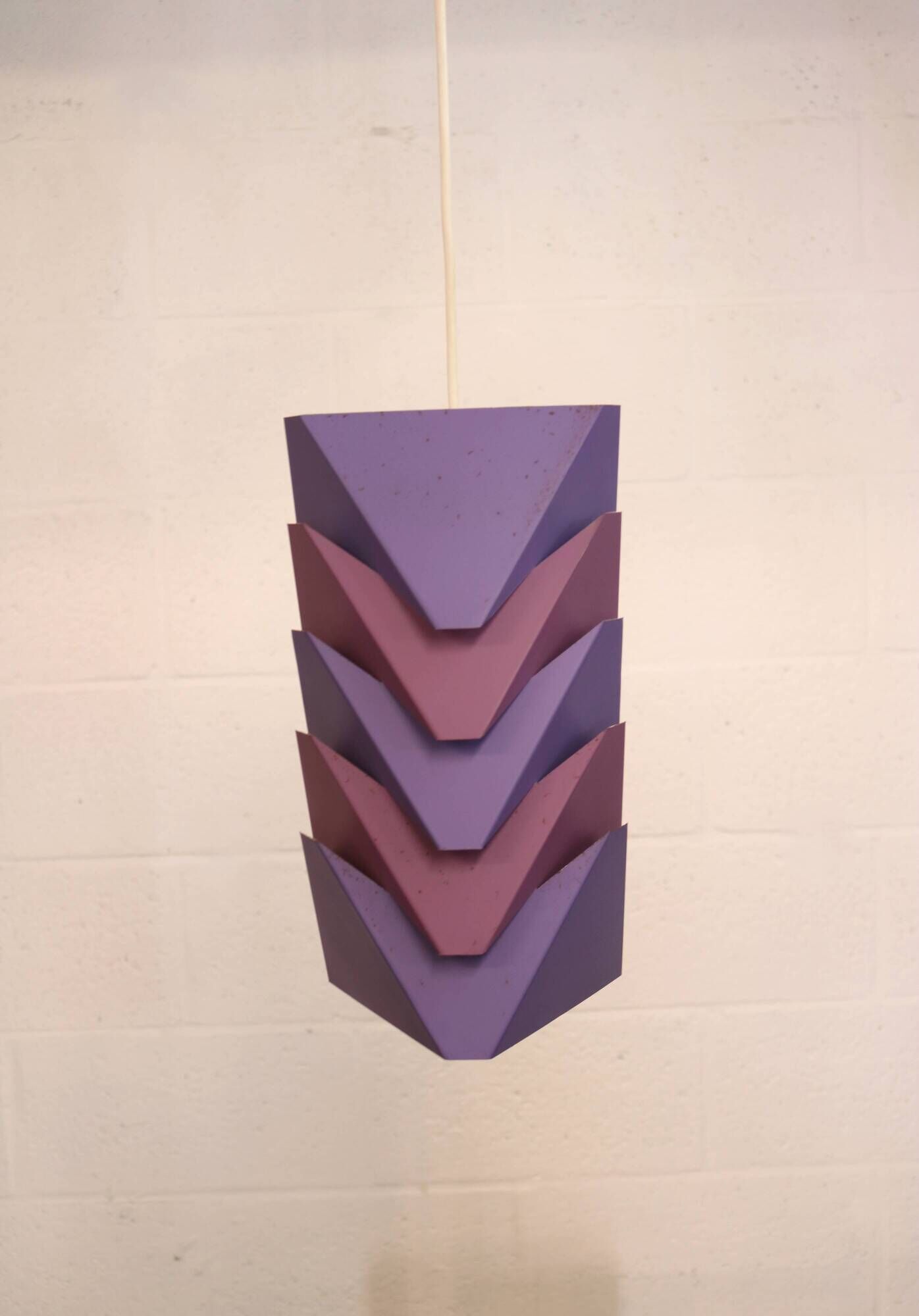 Mid Century Ekko Metal Pendant Lamp by Louis Weisdorf for Lyfa, Denmark, 19