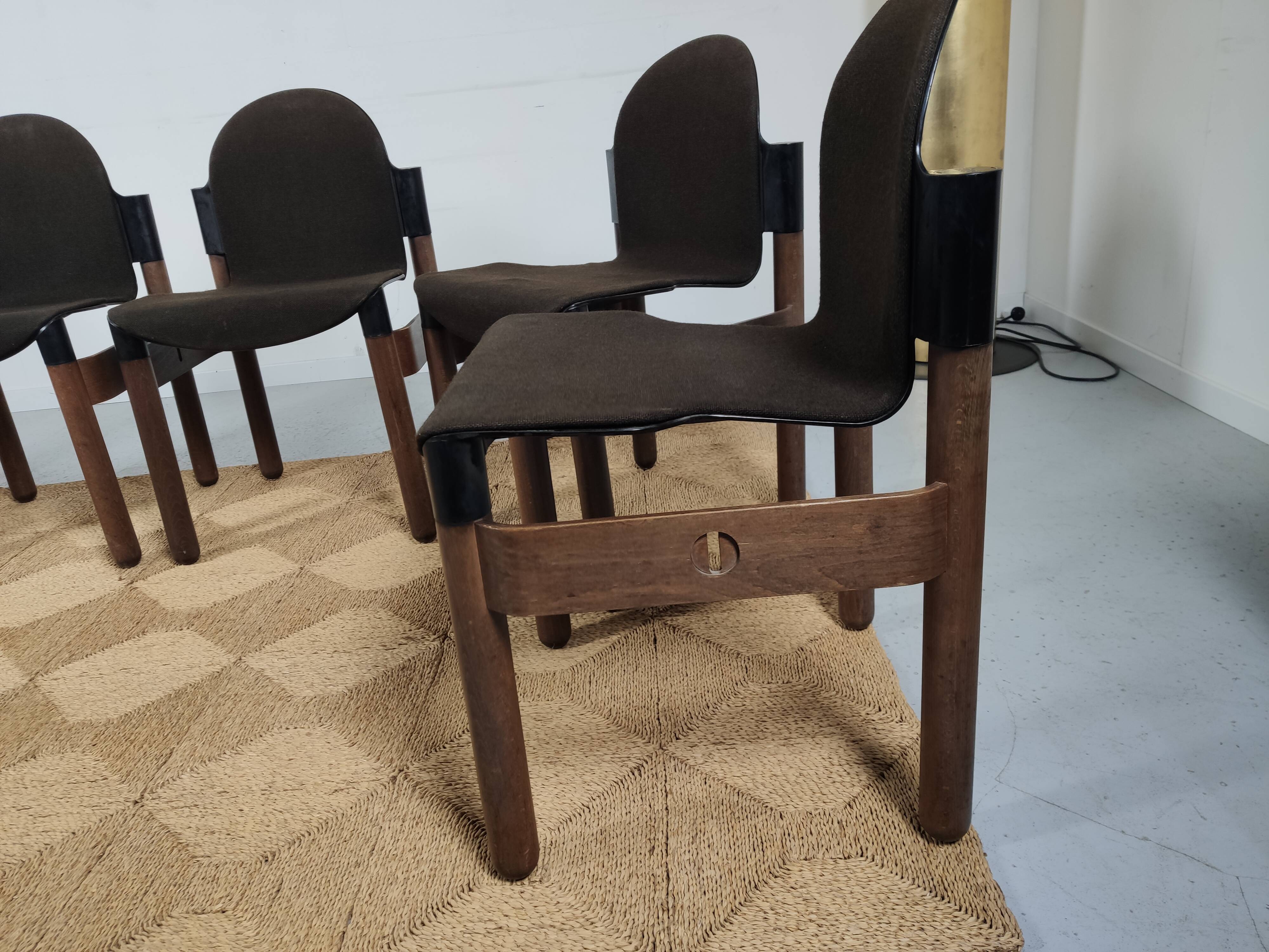 lot 6 Flex chairs by Gerd Lange for Thonet 1977