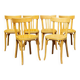 6 stamped Baumann chairs