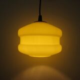 Hanging in yellow opaline 60 70 years