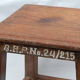 RestIng Stool Plant Old Teck Patina Brown 28.5x27x31cm