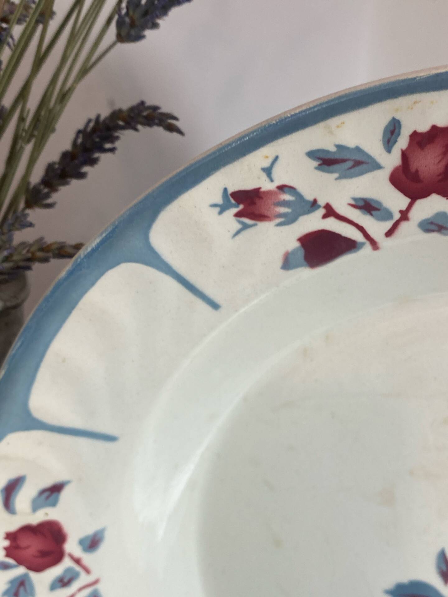 Plat creux de service, Digoin, Sarreguemines 