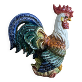 Grande porcelain coq sculpture Italy