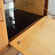 Enfilade / Vintage 1950s bar cabinet with compass legs