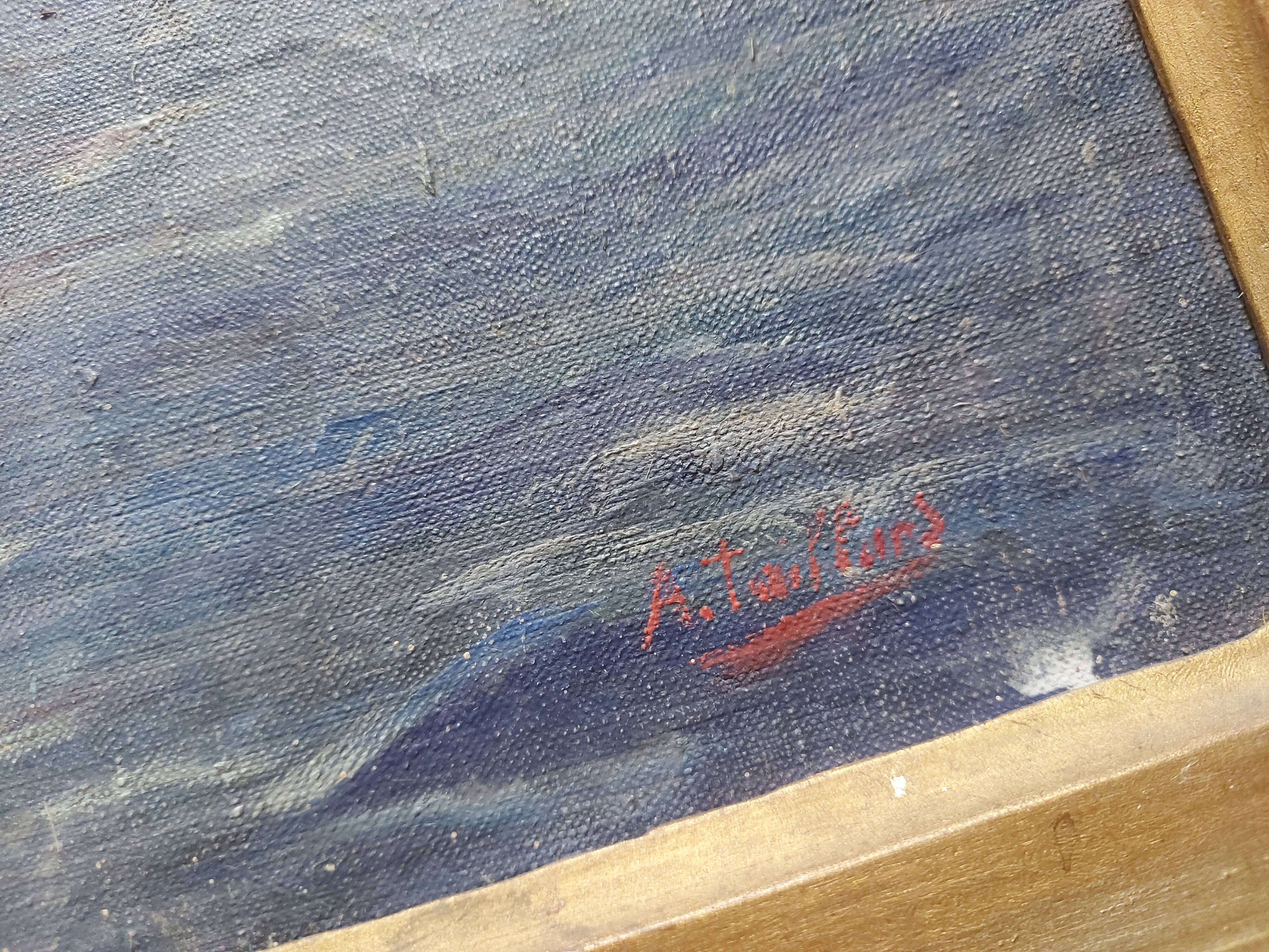 Marine , boat , entrance to the port of Marseille ( le panier )