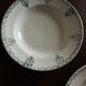 Mismatched lot 4 green hollow plates Flowers Garland Gaudeloupe Saint Amand