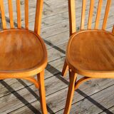 2 Baumann chairs No. 31 light beech