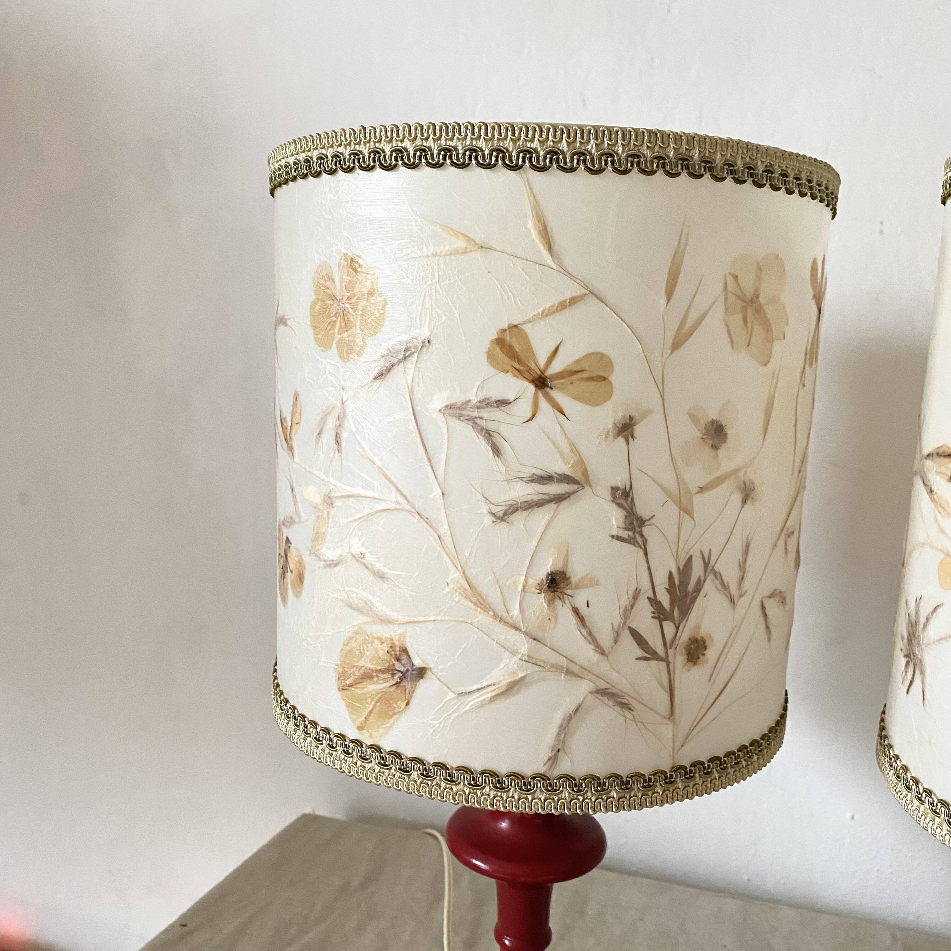 Pair of vintage bedside lamps