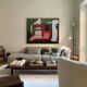 Contemporary colorful abstract "serenity" 100x80cm on canvas by Bodasca