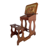 1900s oak desk with interior paint