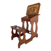 1900s oak desk with interior paint