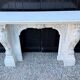 Napoleon III fireplace in white statuary Carrara marble, circa 1880.
