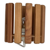 Vintage pine wall lamp, Sweden 1970