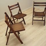 Set of three pine chairs, 1990s, Scandinavian design, manufacture: Denmark