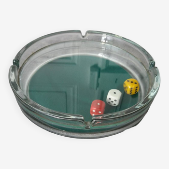 Drouillot ashtray with dice