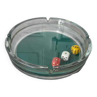 Drouillot ashtray with dice