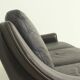 Aage Christiansen three-seater sofa in dark brown leather, 1960s
