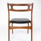 A set of four dining room chairs of teak of danish design, 1960s