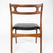 A set of four dining room chairs of teak of danish design, 1960s