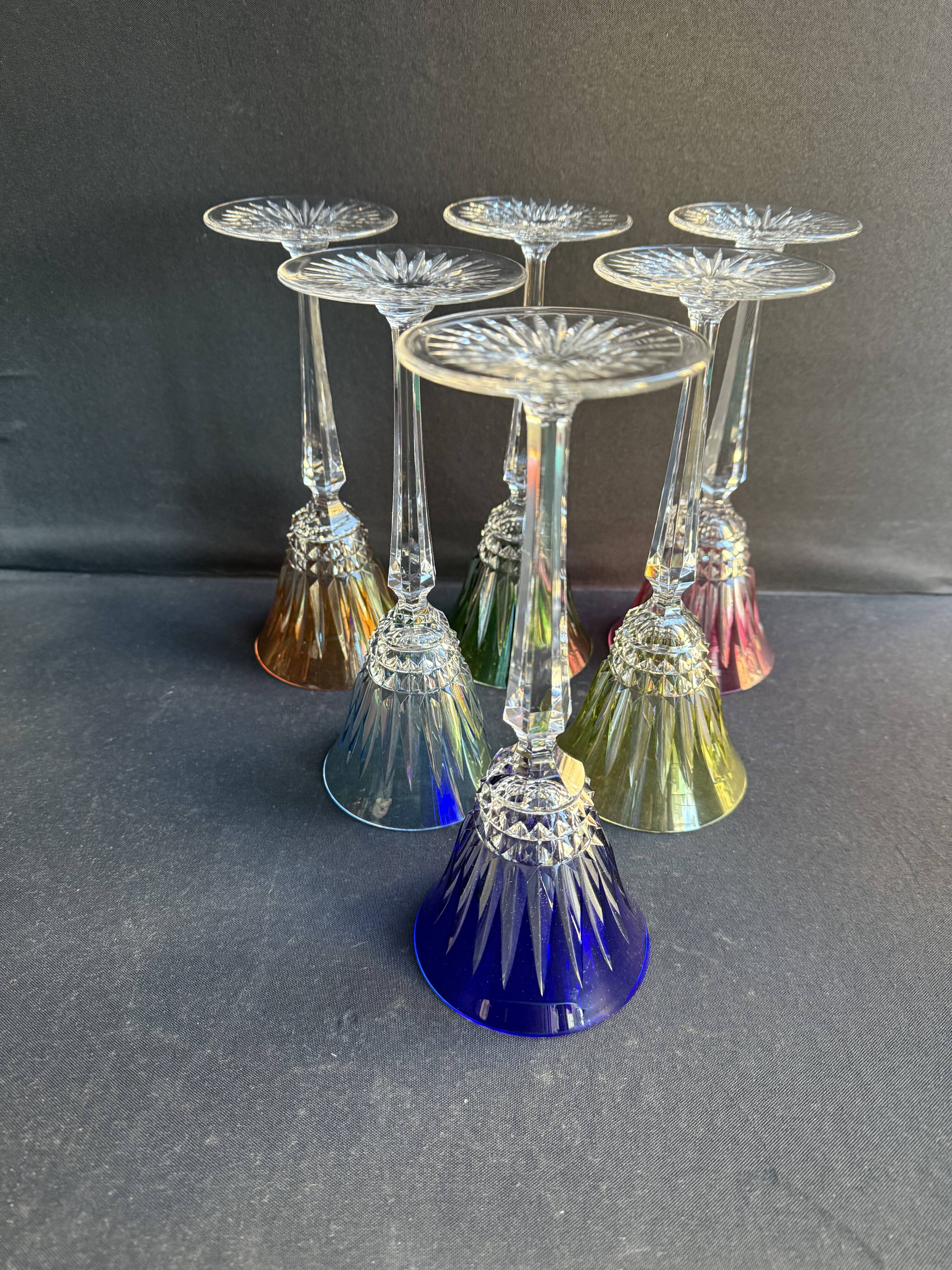 6 Wine Glasses – Double Crystal