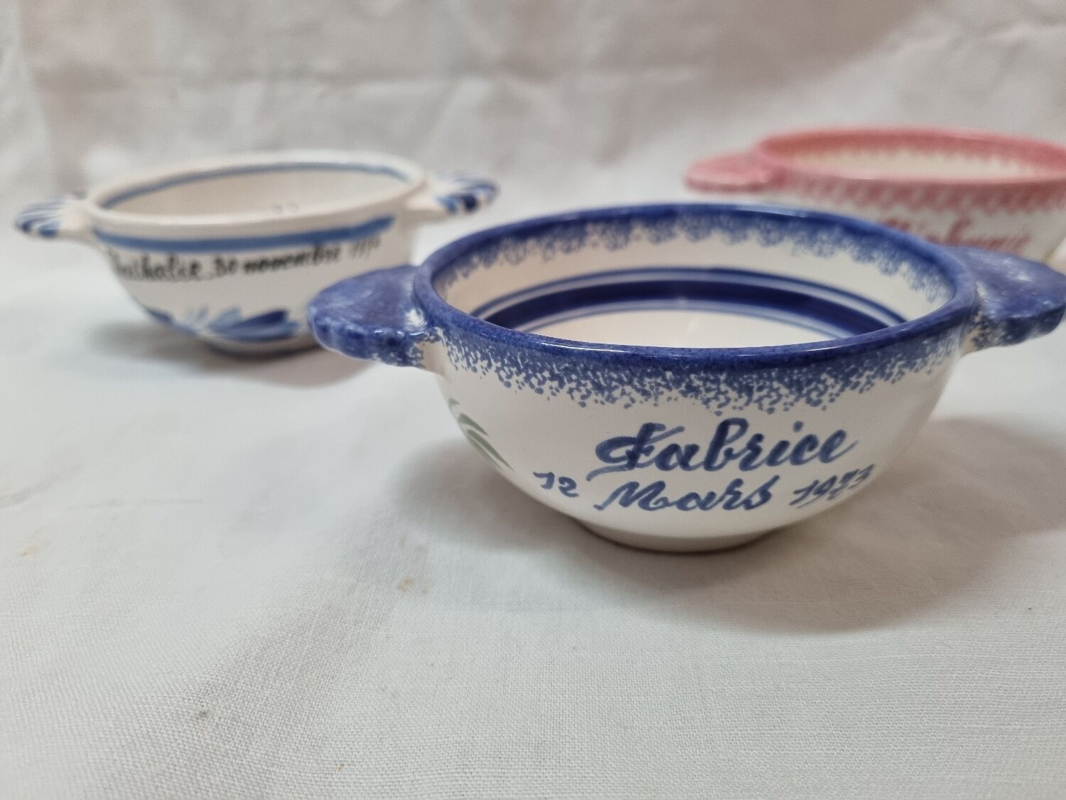 Henriot Quimper ear bowls 1960 to 1992