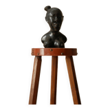 Bust of a woman in ebony African Art
