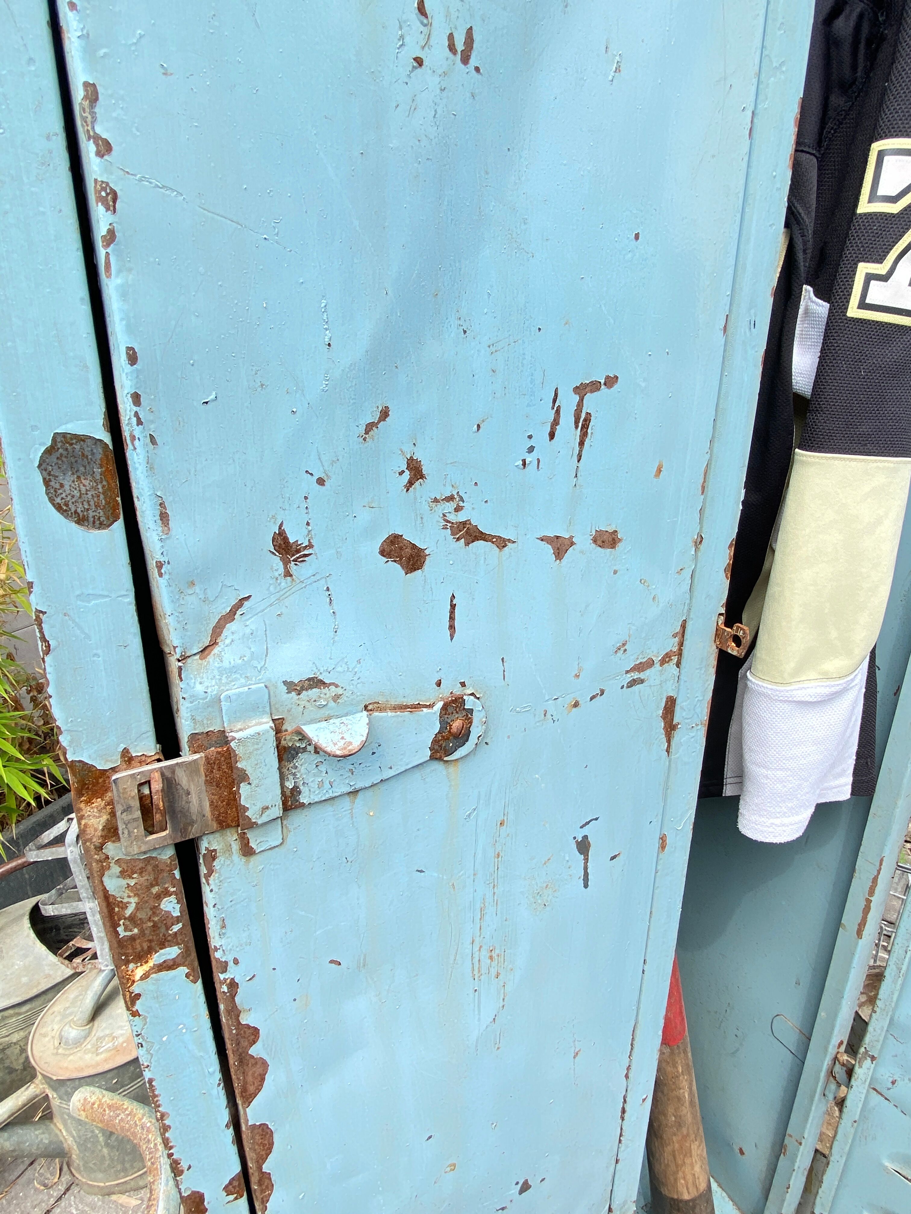 Vintage metal industrial wardrobe