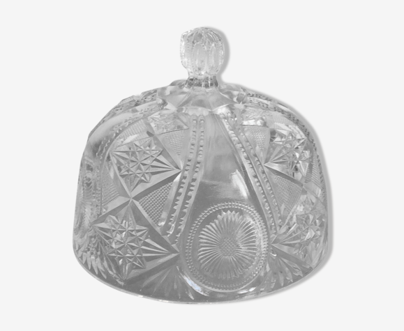 Old glass cheese bell