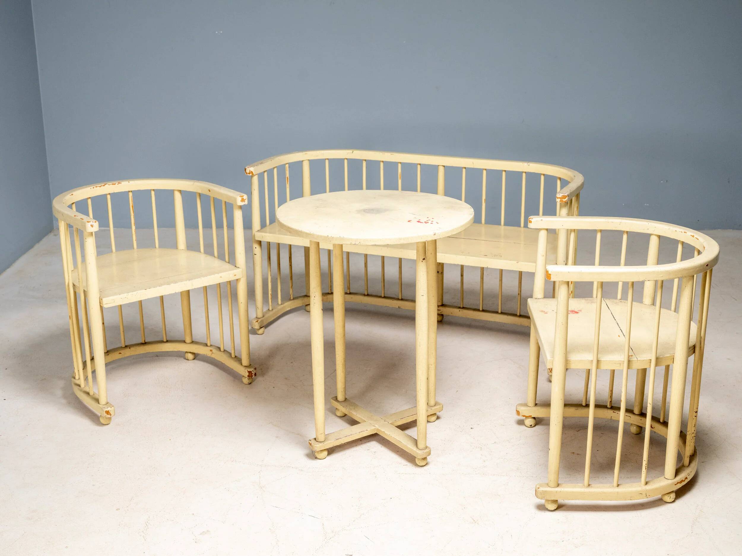 Rare Central European Functionalist seating group, circa 1920s