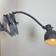 Grey Painted Industrial Scissor Wall Lamp, 1960s