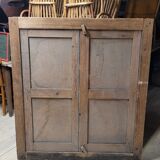 Double cupboard door front in old painted fir
