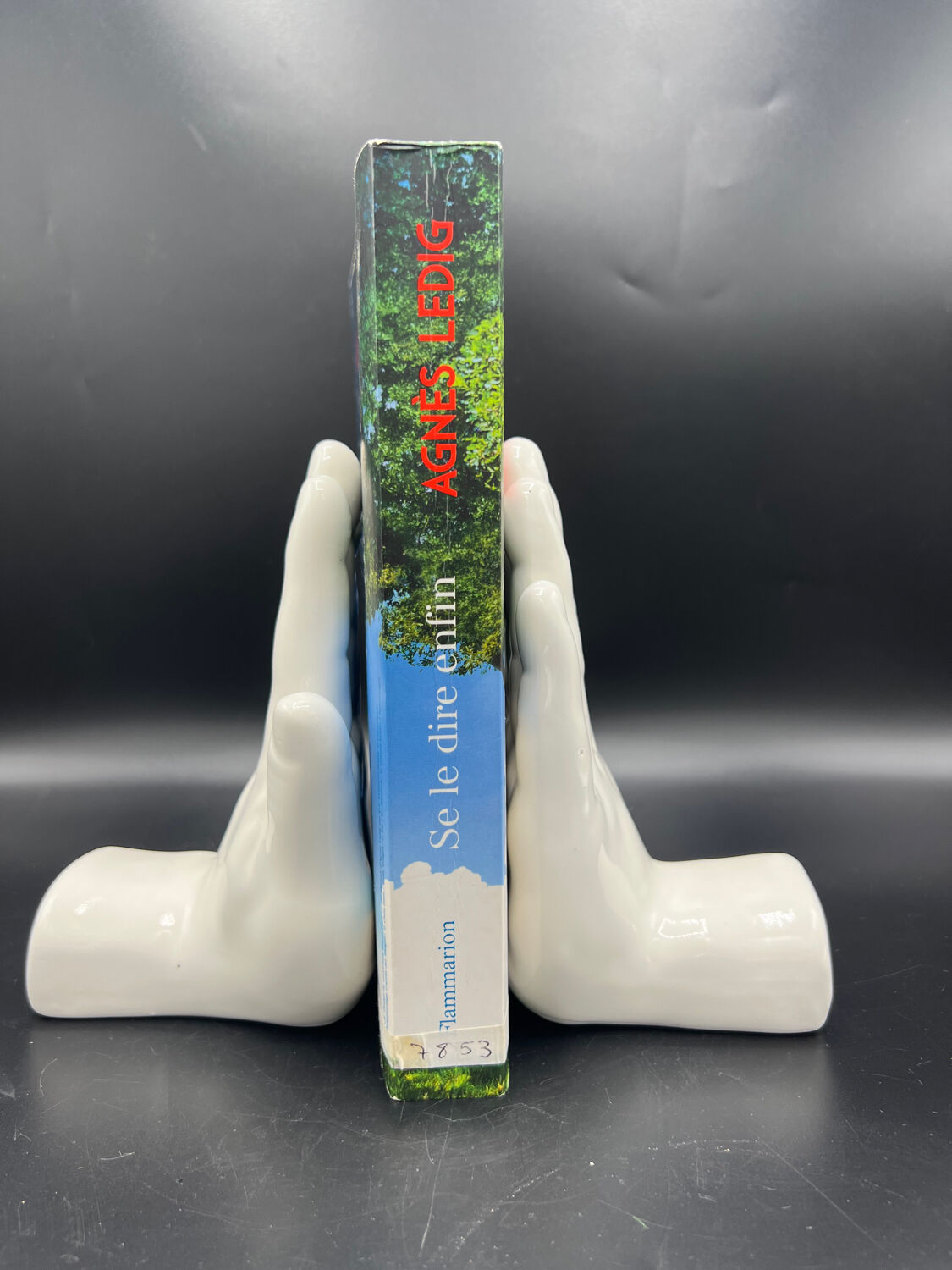 Vintage hand bookends