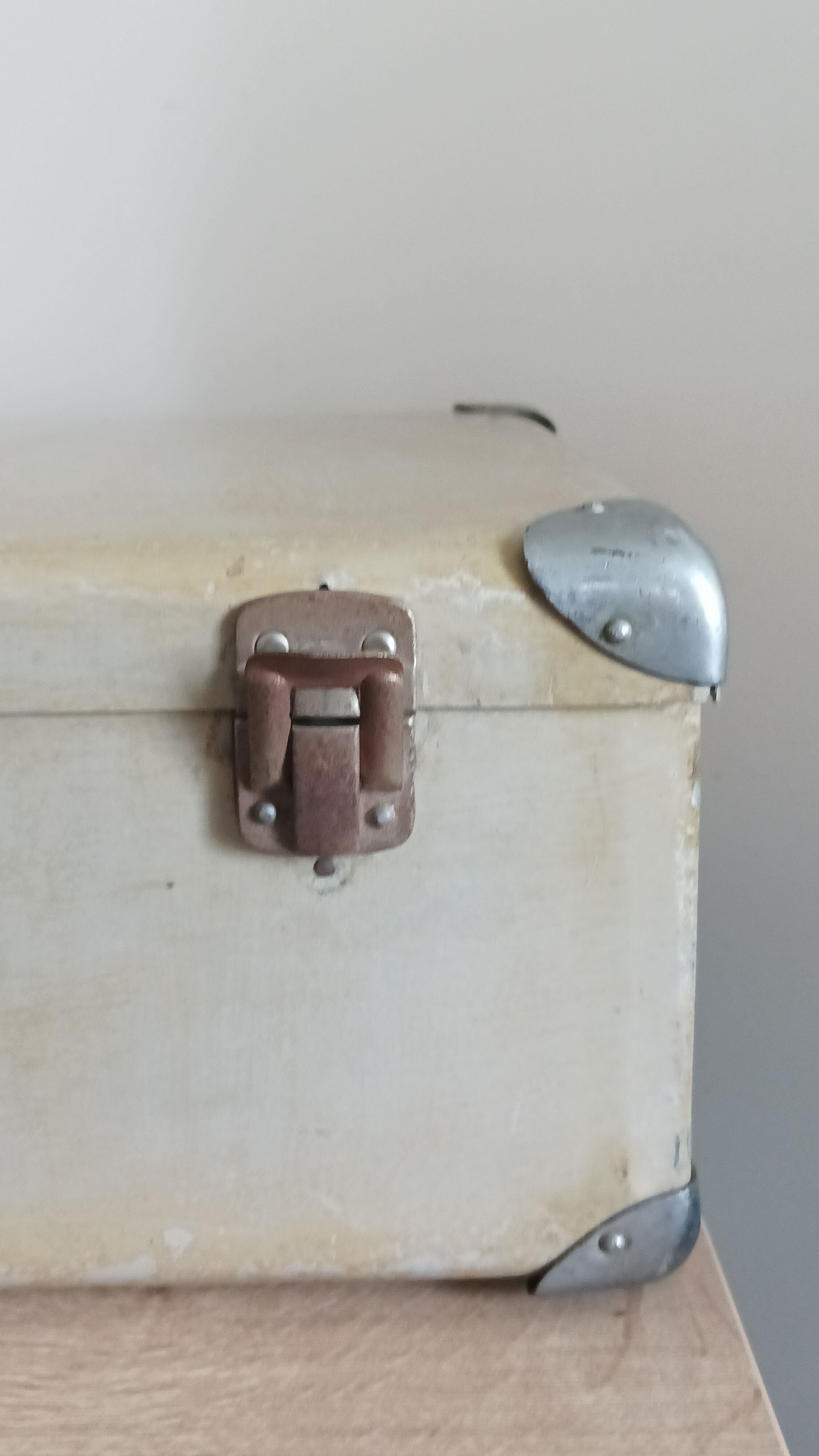 Vintage metal suitcase