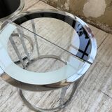 Trio of 70s chrome consoles