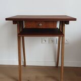 50s console table with compass feet