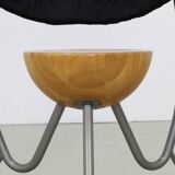 4x Postmodern Dining Chair by Rob Eckhardt, 1980s NEW upholstery