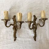 Pair of rocaille style wall lights