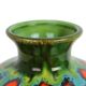 Hubert Bequet Vase Orange Green Turquoise Ceramic Sixties