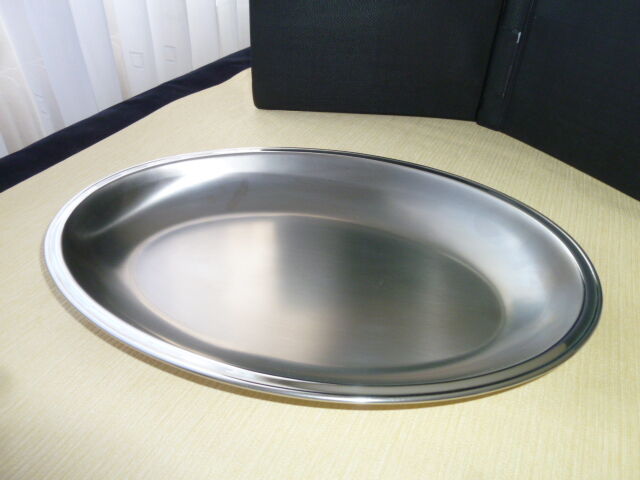 Large stainless steel bread basket contrast guy derenne normandy model