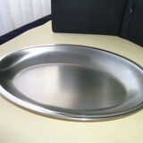 Large stainless steel bread basket contrast guy derenne normandy model