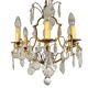 Set of 2 bronze chandeliers with tassels (crystal)