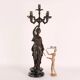 Antique bronze candelabrum Europe 20th Century