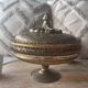 Old brass incense burner or brass can