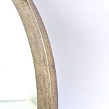 Oval Patinated Bronze Mirror 1950